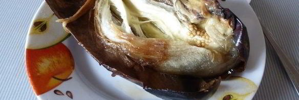 магрибский мусс из запеченных баклажанов