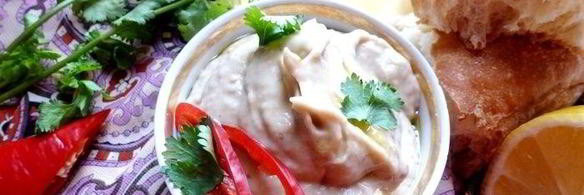 магрибский мусс из запеченных баклажанов