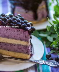 Мини-торты с черничным муссом