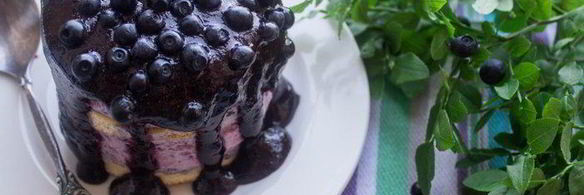 мини-торты с черничным муссом