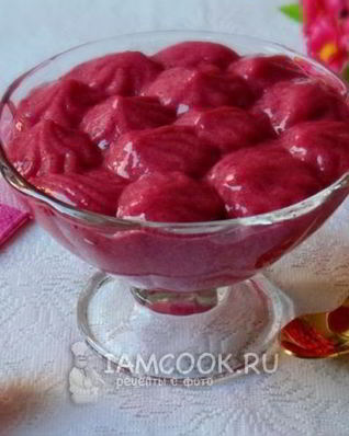 Мусс из малины и ежевики