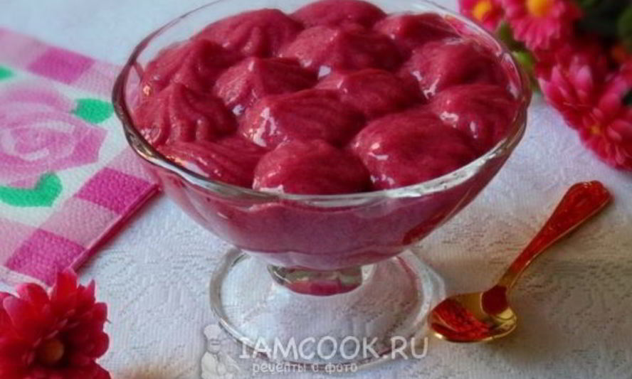 Рецепт мусса из малины и ежевики