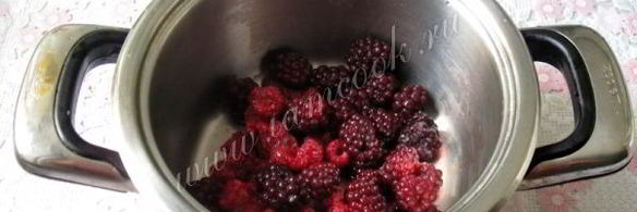 мусс из малины и ежевики