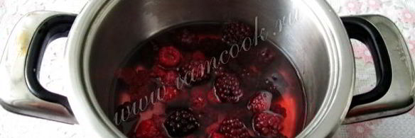 мусс из малины и ежевики