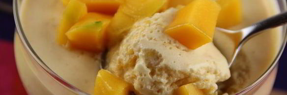 мусс из манго со сгущенкой