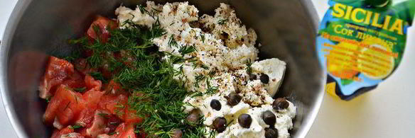 мусс из слабосоленой форели