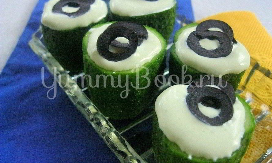 Рецепт мусса из сыра в огурцах