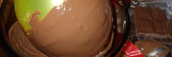 пасхальные шоколадные яйца с творожным муссом