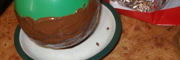 пасхальные шоколадные яйца с творожным муссом