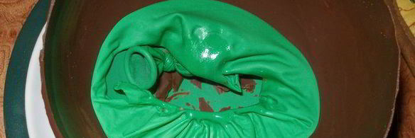 пасхальные шоколадные яйца с творожным муссом