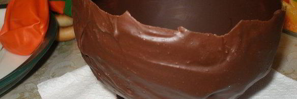 пасхальные шоколадные яйца с творожным муссом