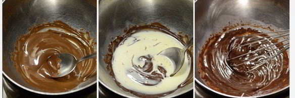 рождественское полено с шоколадным муссом и ягодами