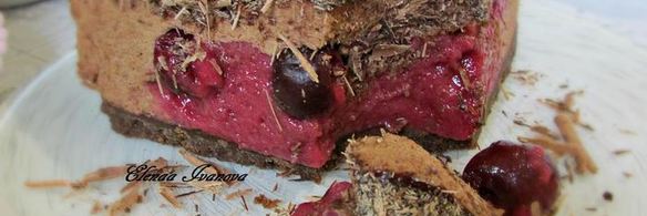 шоколадно-вишневый торт-мусс