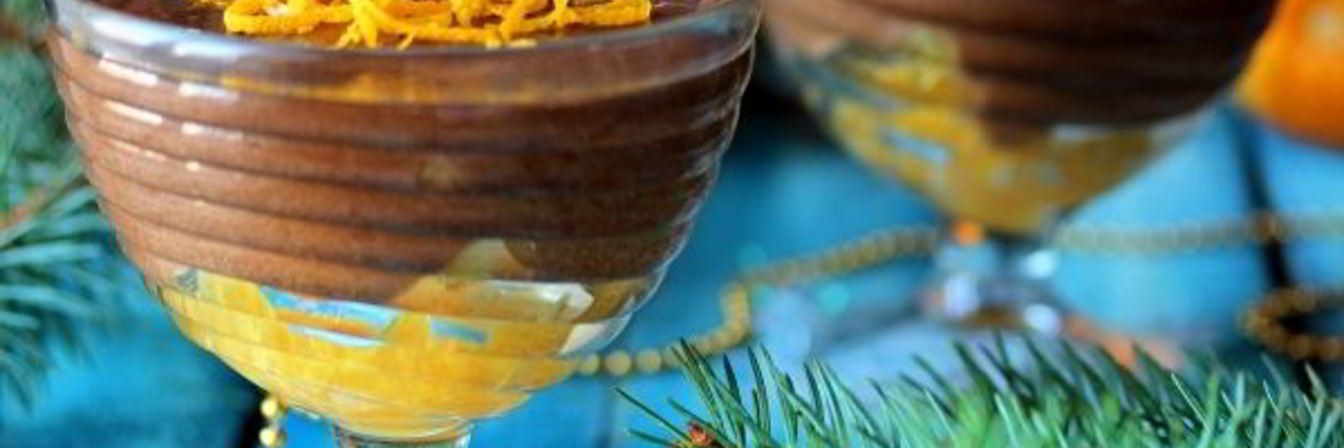 Шоколадный мусс с апельсином