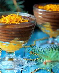 Шоколадный мусс с апельсином