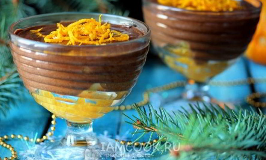 Рецепт шоколадного мусса с апельсином