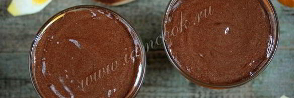 шоколадный мусс с апельсином