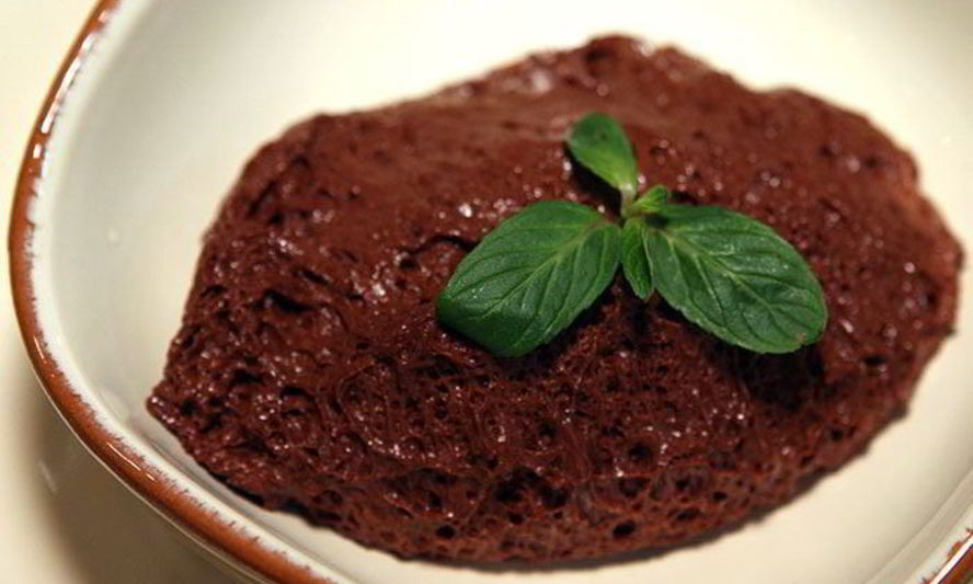 Рецепт шоколадного мусса с мятой