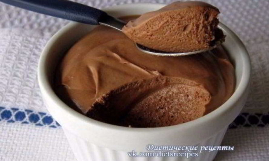 Рецепт шоколадного мусса с творогом