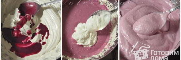 торт-мусс с черной смородиной