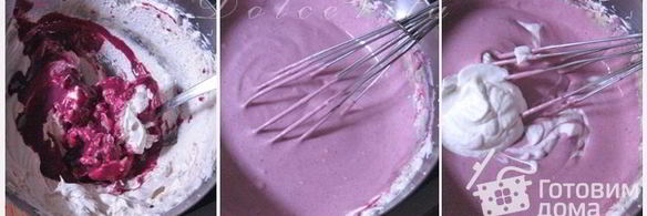 торт-мусс с черной смородиной