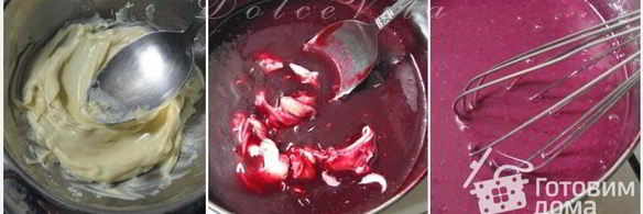 торт-мусс с черной смородиной