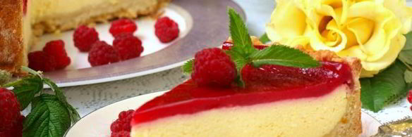 творожный чизкейк с малиновым муссом