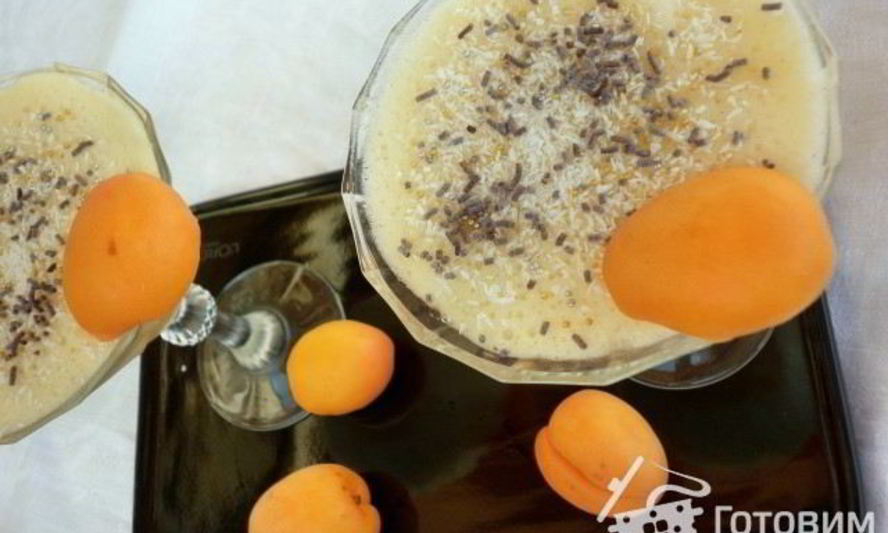 Рецепт яблочно-абрикосового мусс на сыворотке