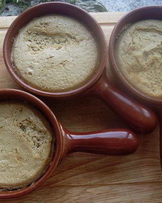 Запеченный мусс из белых грибов со сметаной