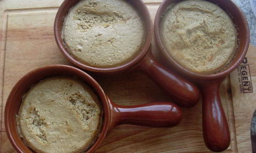 Рецепт запеченного мусса из белых грибов со сметаной