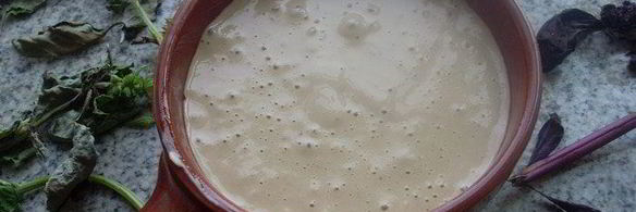 запеченный мусс из белых грибов со сметаной