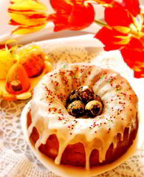 Быстрый, бездрожжевой кулич