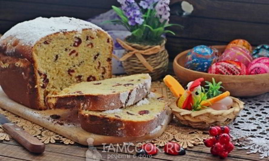 Рецепт быстрого кулича в хлебопечке