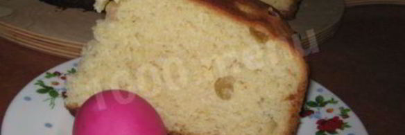 кулич со сметаной пасхальный