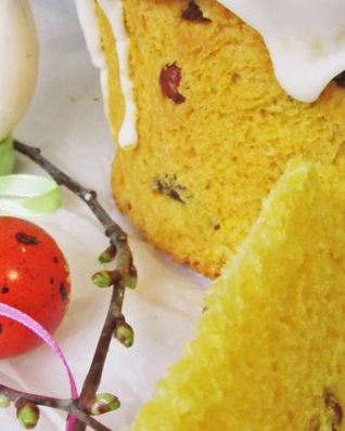 Морковный кулич из холодного теста