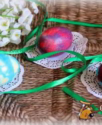 Пасхальные яйца, три способа окрашивания