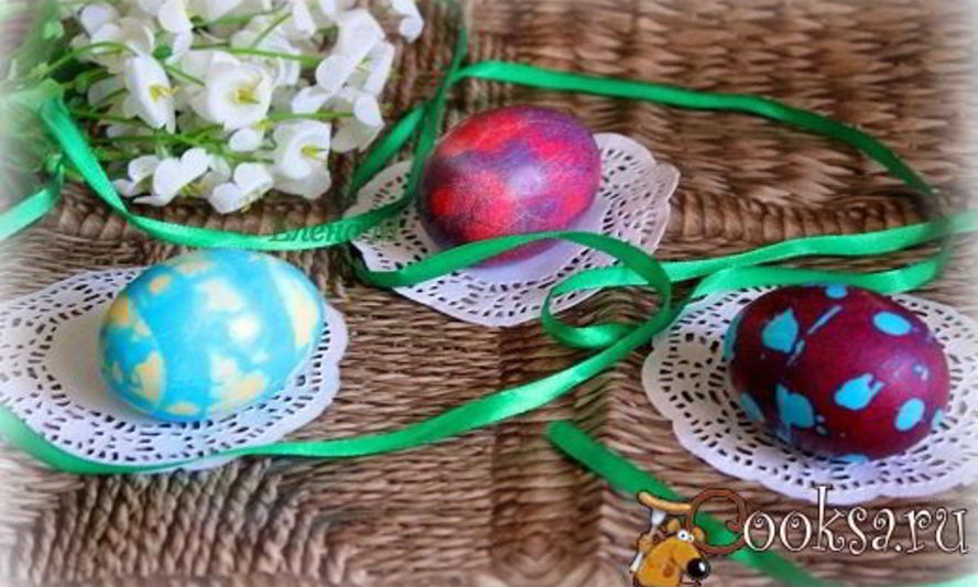 Рецепт пасхальных яиц, три способа окрашивания