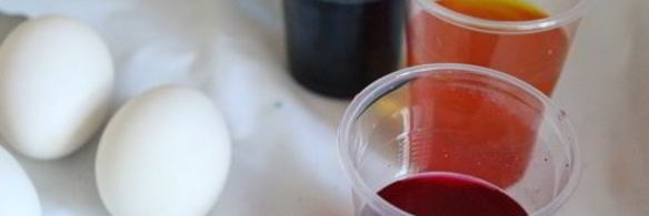 пасхальные яйца, три способа окрашивания