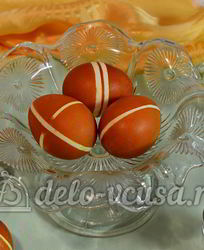Пасхальные яйца в полоску