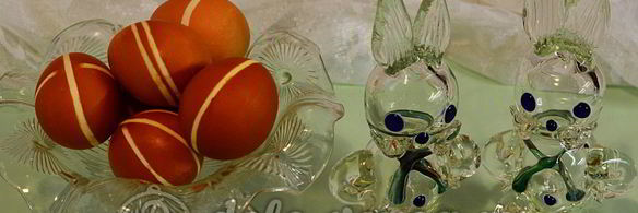 пасхальные яйца в полоску