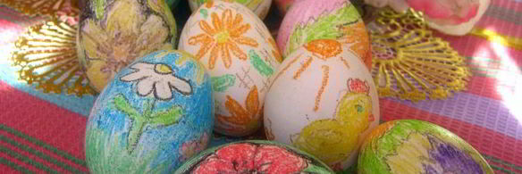 расписные пасхальные яйца