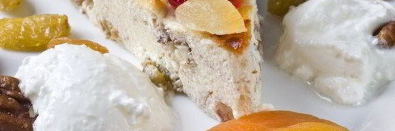 Сливочная пасха с орехами, цукатами и цедрой