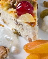 Сливочная пасха с орехами, цукатами и цедрой