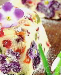 Творожная пасха с заварным кремом