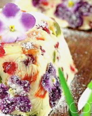 Творожная пасха с заварным кремом