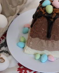 Творожная пасха Три шоколада