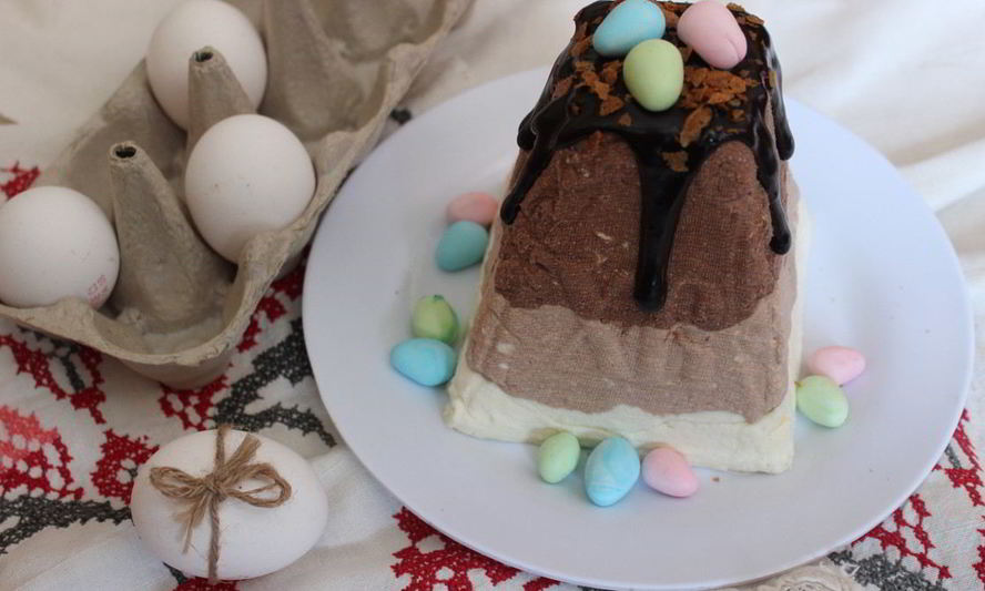 Рецепт творожной пасхи три шоколада