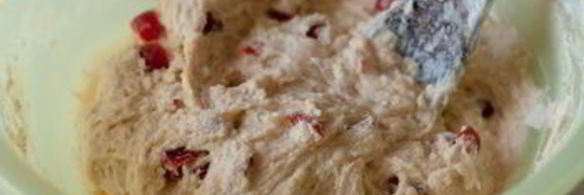 творожный кулич с пьяной вишней