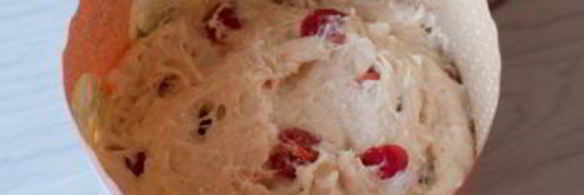 творожный кулич с пьяной вишней