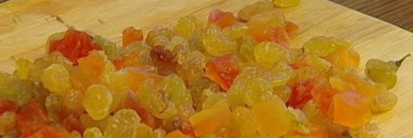 ванильная пасха с цукатами и миндалем